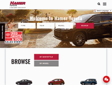 Tablet Screenshot of hamertoyota.com